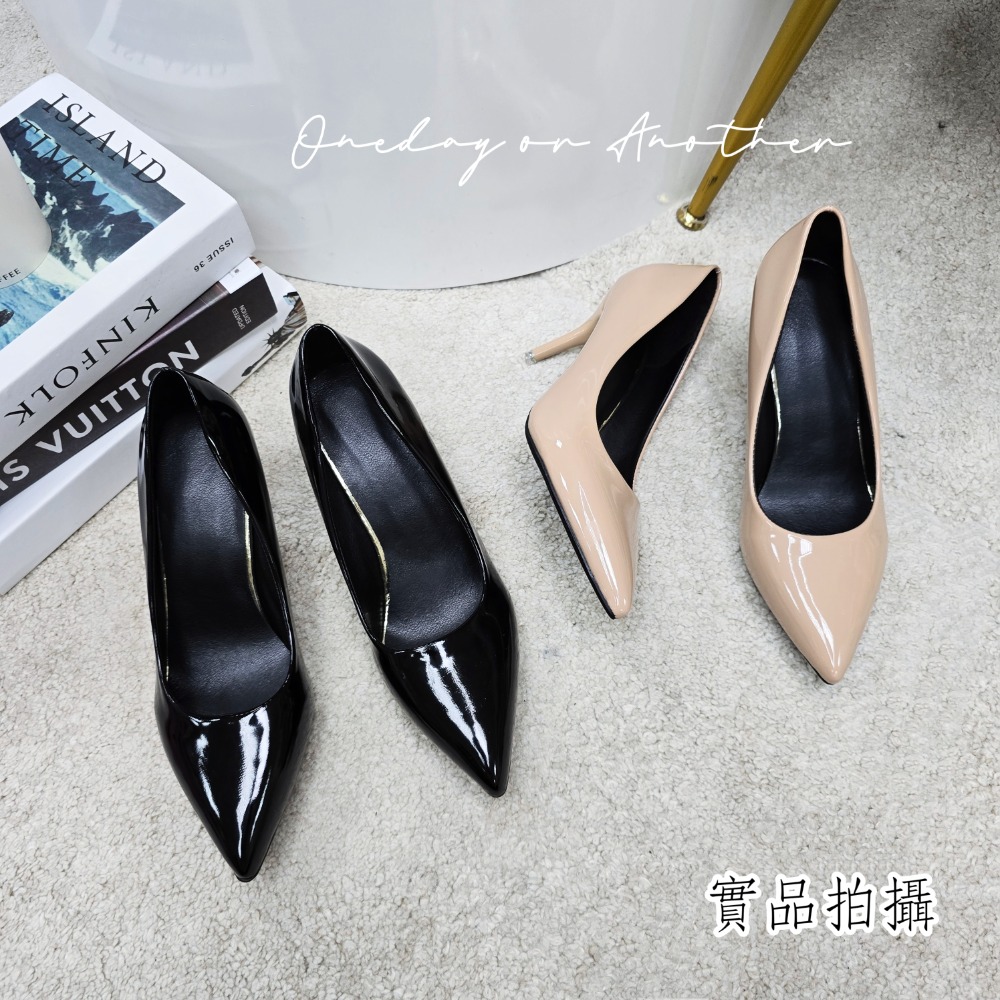 現貨大尺碼尖頭高跟鞋 細跟高跟鞋 高跟涼鞋 婚鞋 黑色高跟鞋 淺口高跟鞋 性感顯瘦夜店鞋 新娘鞋 職場OL 5905-細節圖9