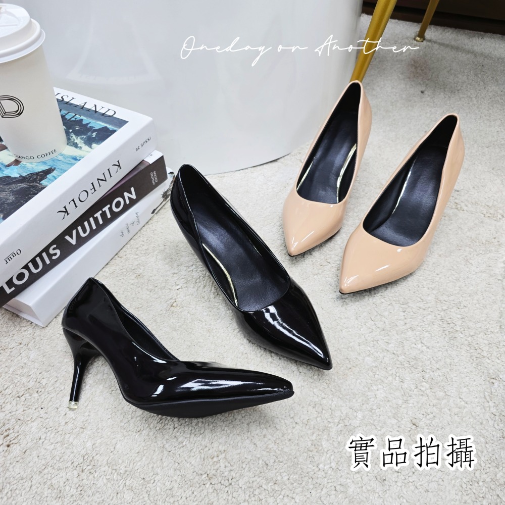 現貨大尺碼尖頭高跟鞋 細跟高跟鞋 高跟涼鞋 婚鞋 黑色高跟鞋 淺口高跟鞋 性感顯瘦夜店鞋 新娘鞋 職場OL 5905-細節圖10