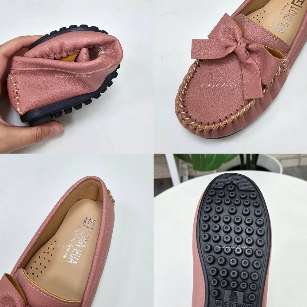 真皮鞋墊♥️台灣手工鞋 蝴蝶結娃娃鞋 平底鞋 小白鞋 娃娃鞋 豆豆鞋 懶人鞋 平底豆豆鞋 包鞋 休閒鞋 上班族 2332-細節圖11