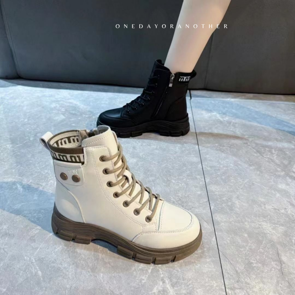 拼色休閒厚底鞋 小白鞋 厚底 增高老爹鞋 休閒鞋 增高鞋 球鞋 套腳 懶人鞋 百搭 防潑水 鬆糕鞋 BB21-細節圖5