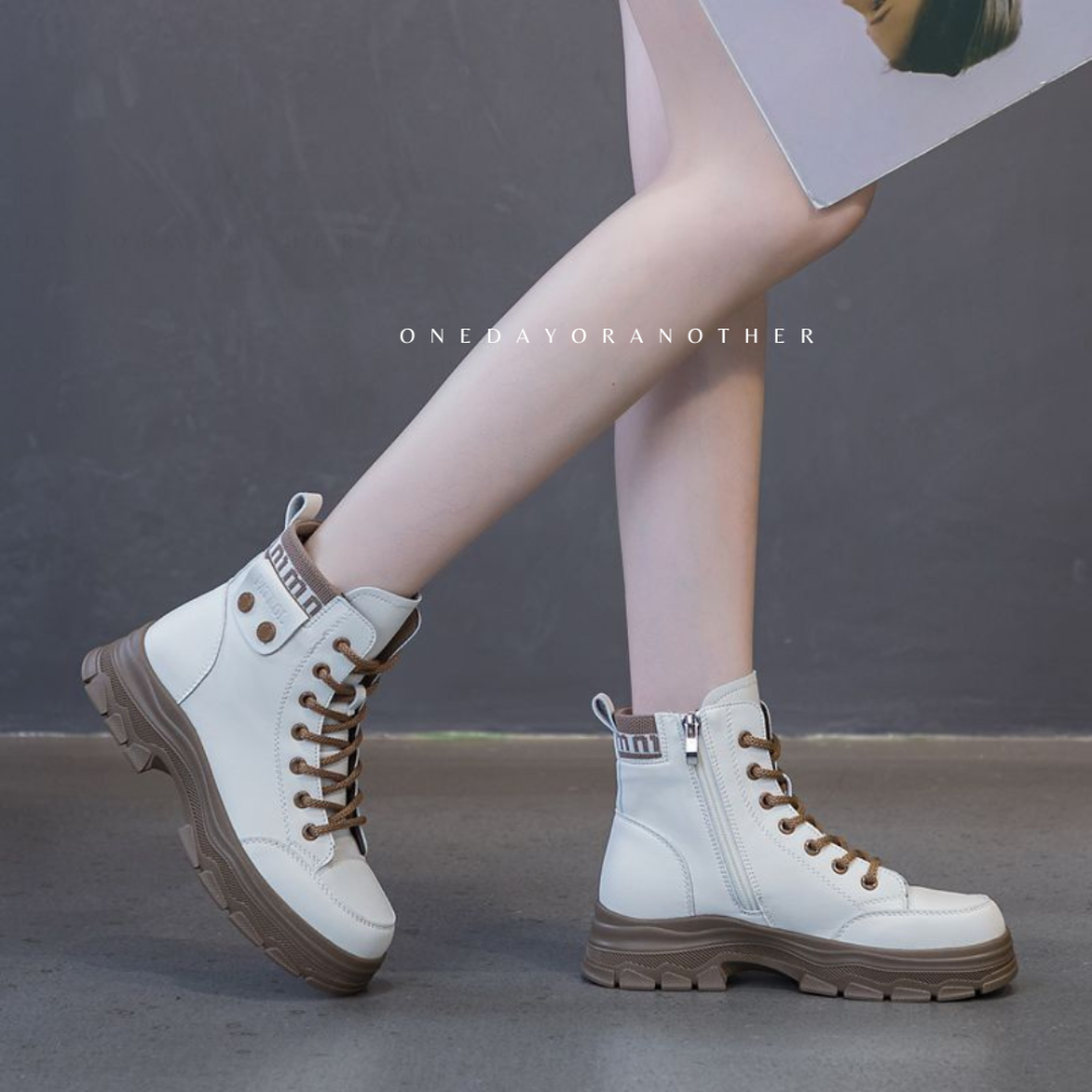 拼色休閒厚底鞋 小白鞋 厚底 增高老爹鞋 休閒鞋 增高鞋 球鞋 套腳 懶人鞋 百搭 防潑水 鬆糕鞋 BB21-細節圖7