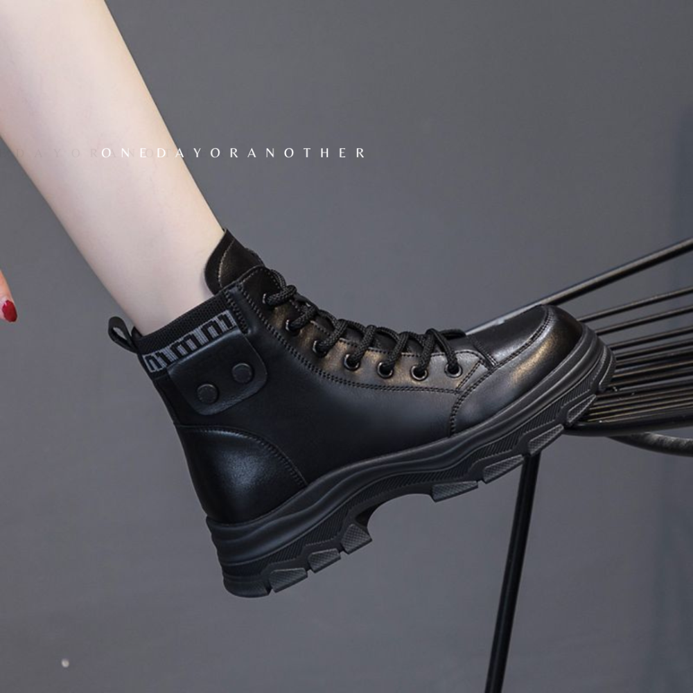 拼色休閒厚底鞋 小白鞋 厚底 增高老爹鞋 休閒鞋 增高鞋 球鞋 套腳 懶人鞋 百搭 防潑水 鬆糕鞋 BB21-細節圖10