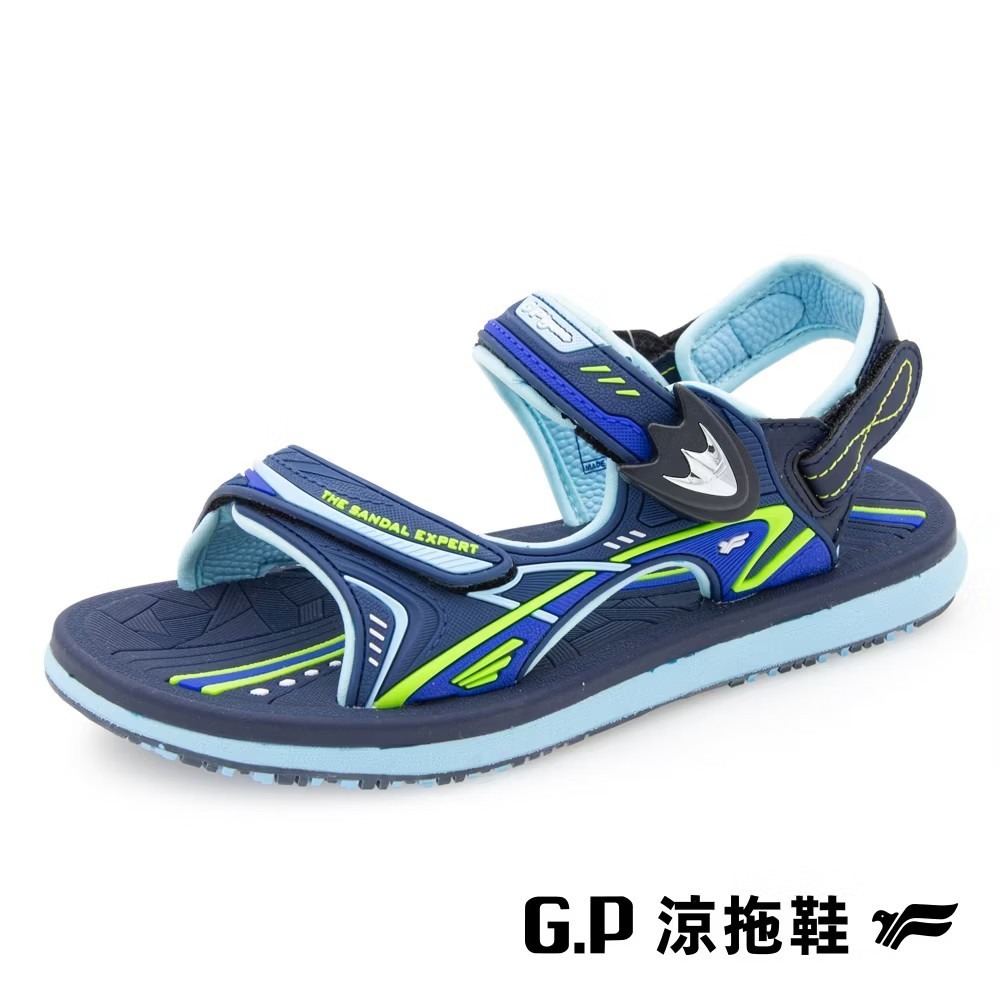 G.P兒童簡約休閒兩用涼鞋 兒童舒適涼拖鞋 兒童涼鞋 童鞋 輕量涼鞋 雙帶涼鞋 小尺碼涼鞋 涼鞋厚底 G9571B-規格圖8