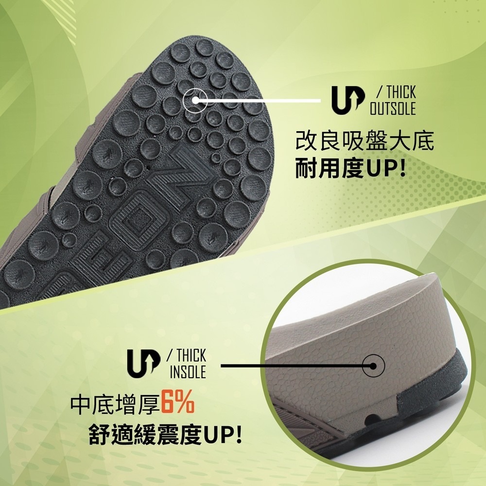 G.P章魚吸盤柏肯拖鞋 G5645M GP拖鞋 人體工學足弓 室內拖鞋 室外拖鞋 防滑 防水 透氣 柔軟 G5645M-細節圖3