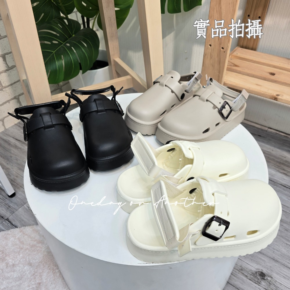 防水軟Q勃肯鞋 後跟帶可拆 輕量懶人鞋 包頭防水勃肯拖鞋 前包後空 防水鞋 雨鞋 涉水鞋 厚底拖 穆勒拖鞋QQ2518-細節圖10