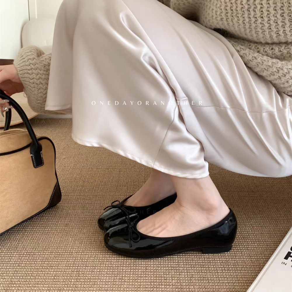 法式漆皮芭蕾舞鞋 蝴蝶結 瑪莉珍鞋 圓頭 平底鞋 娃娃鞋 豆豆鞋 平底包鞋 懶人鞋 便鞋 通勤鞋 奶奶鞋 G7119-細節圖9