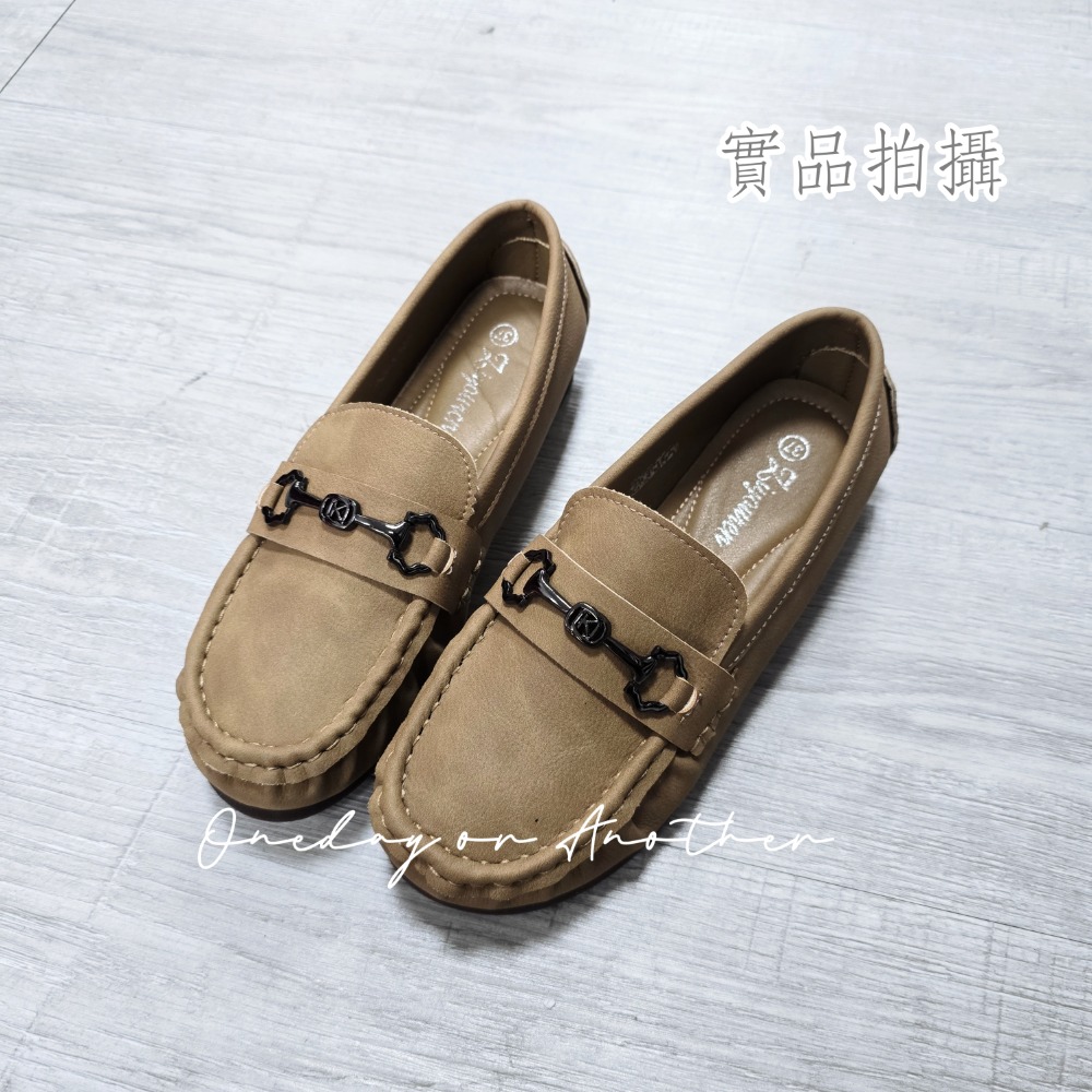真皮感馬銜扣樂福鞋 超軟Q 舒適透氣 橡膠止滑底 豆豆鞋 懶人鞋 包鞋 娃娃鞋 便鞋 莫卡辛 平底鞋 休閒鞋 809-規格圖9