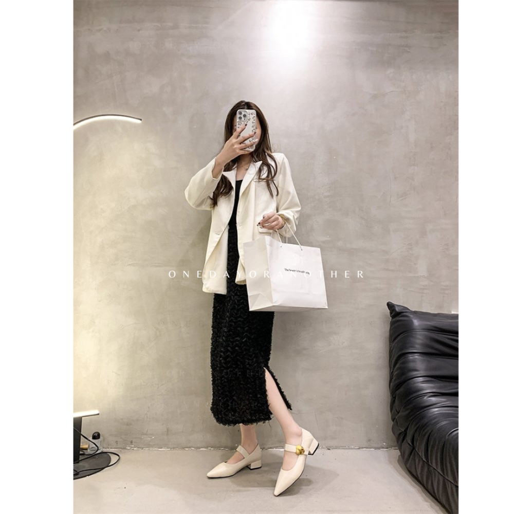 軟皮革低跟兩穿瑪麗珍鞋 後跟可踩 尖頭鞋 娃娃鞋 小皮鞋 低跟鞋 樂福鞋 穆勒鞋 低跟包鞋 半拖鞋 懶人鞋JT003-細節圖3