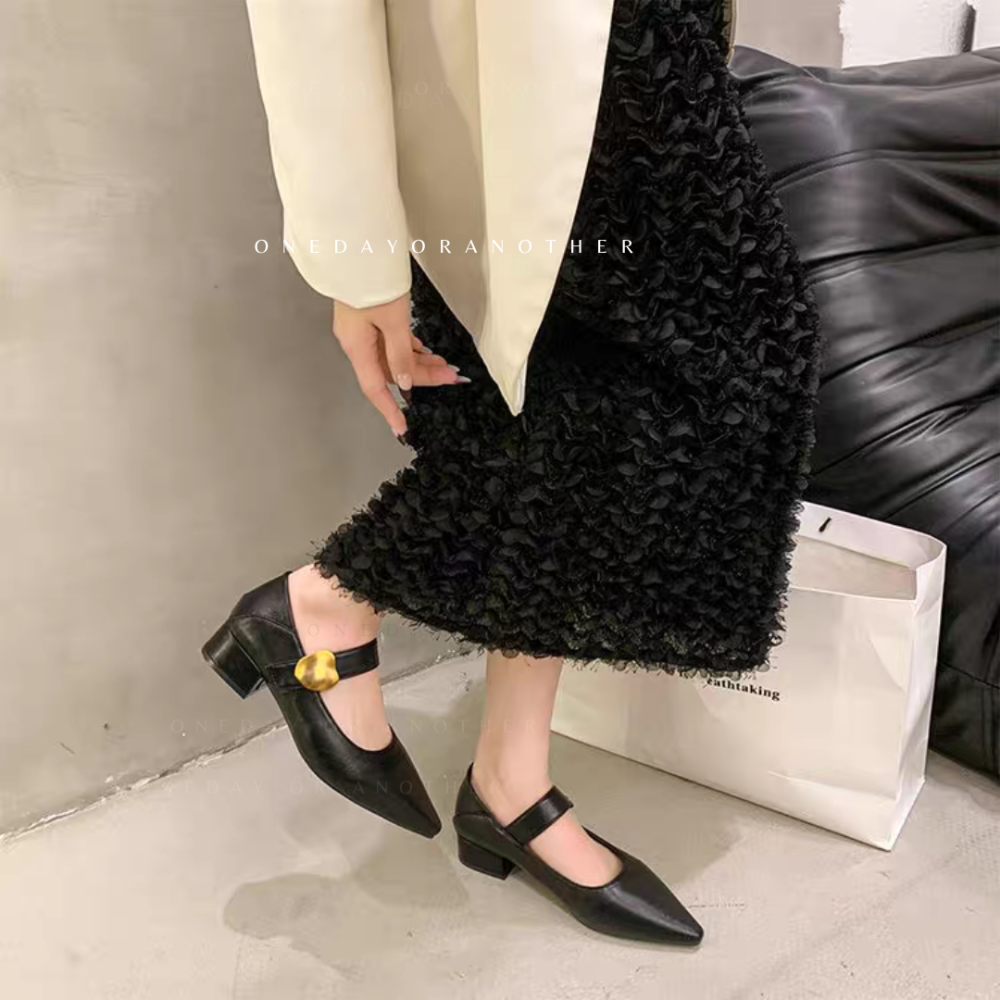 軟皮革低跟兩穿瑪麗珍鞋 後跟可踩 尖頭鞋 娃娃鞋 小皮鞋 低跟鞋 樂福鞋 穆勒鞋 低跟包鞋 半拖鞋 懶人鞋JT003-細節圖8