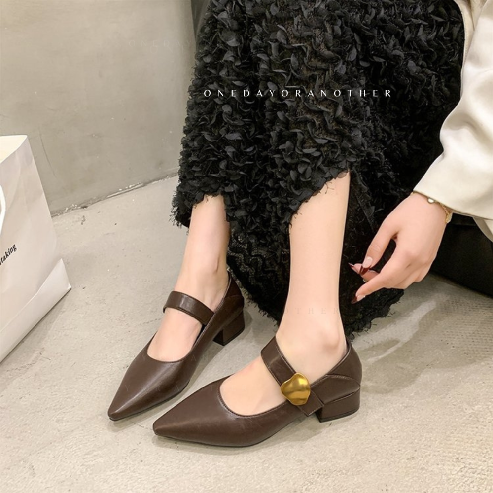 軟皮革低跟兩穿瑪麗珍鞋 後跟可踩 尖頭鞋 娃娃鞋 小皮鞋 低跟鞋 樂福鞋 穆勒鞋 低跟包鞋 半拖鞋 懶人鞋JT003-細節圖9