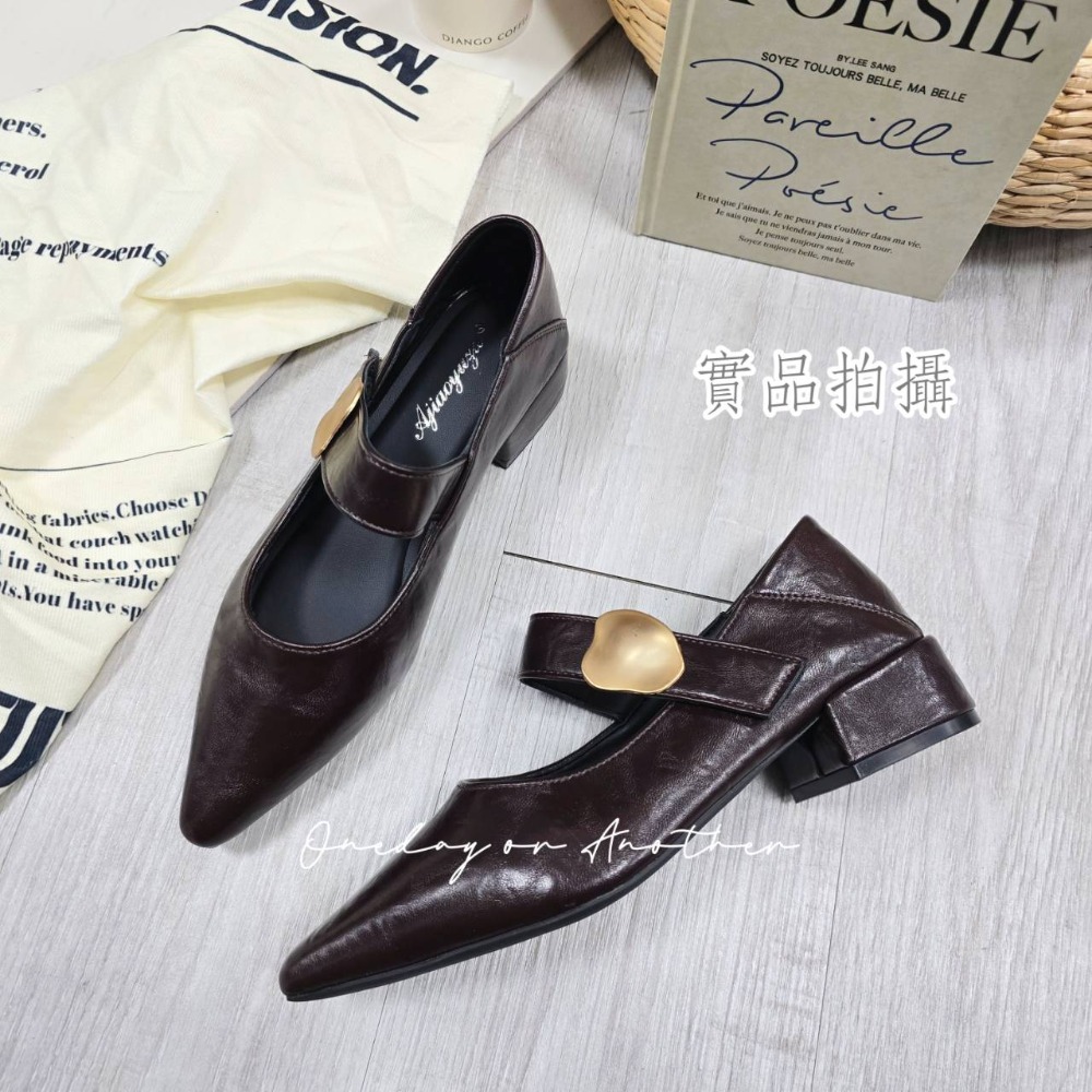 軟皮革低跟兩穿瑪麗珍鞋 後跟可踩 尖頭鞋 娃娃鞋 小皮鞋 低跟鞋 樂福鞋 穆勒鞋 低跟包鞋 半拖鞋 懶人鞋JT003-規格圖10