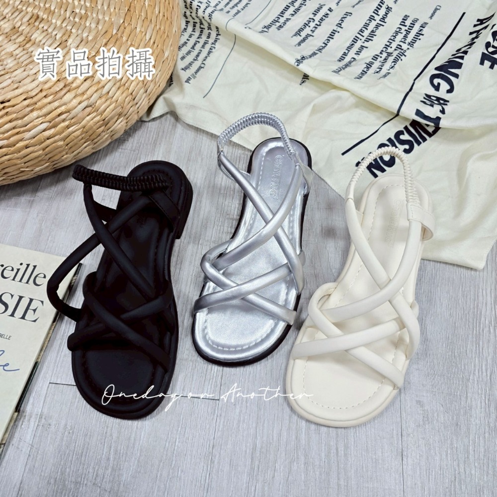 羅馬涼鞋 細帶涼鞋 羅馬鞋 交叉涼拖鞋 休閒涼鞋 平底涼鞋 軟底涼鞋 鬆緊帶 沙灘鞋 露趾涼鞋 夏日涼鞋 SU31-細節圖7