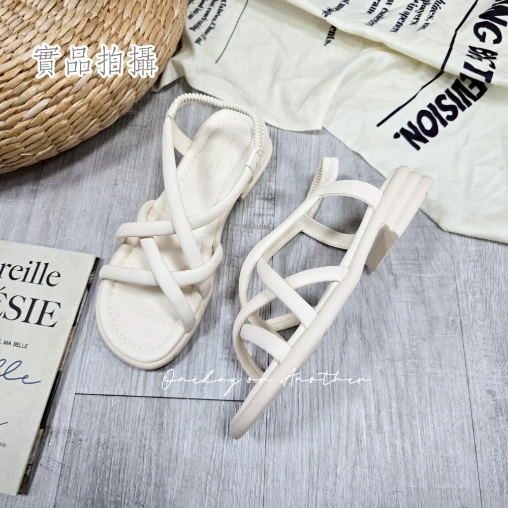 羅馬涼鞋 細帶涼鞋 羅馬鞋 交叉涼拖鞋 休閒涼鞋 平底涼鞋 軟底涼鞋 鬆緊帶 沙灘鞋 露趾涼鞋 夏日涼鞋 SU31-細節圖10