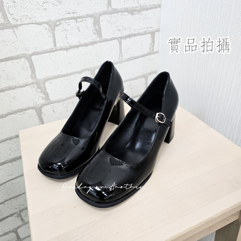 復古粗跟一字扣瑪麗珍鞋 皮鞋 粗跟樂福鞋 小皮鞋 包鞋 娃娃鞋 高跟鞋 婚鞋 伴娘鞋 英倫鞋 牛津鞋 瑪麗珍鞋 D77-規格圖11