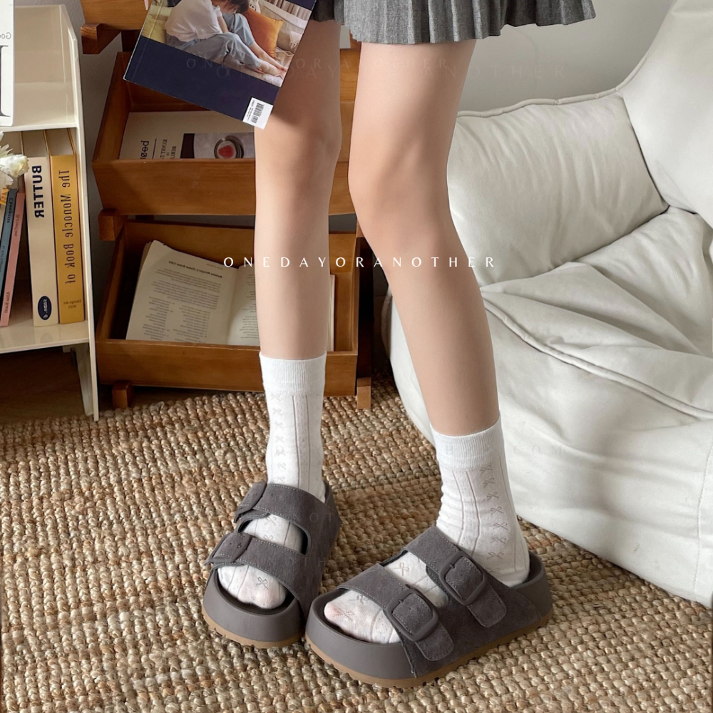 自留款 經典雙帶休閒厚底拖鞋 拖鞋女外出 平底涼拖鞋 涼拖鞋 厚底拖鞋 軟底拖鞋 涼拖鞋 外出拖鞋 勃肯鞋 G802-細節圖6