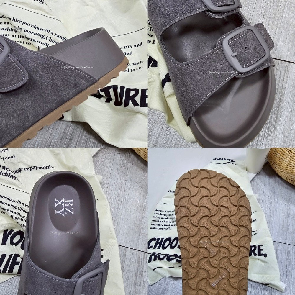 自留款 經典雙帶休閒厚底拖鞋 拖鞋女外出 平底涼拖鞋 涼拖鞋 厚底拖鞋 軟底拖鞋 涼拖鞋 外出拖鞋 勃肯鞋 G802-細節圖11