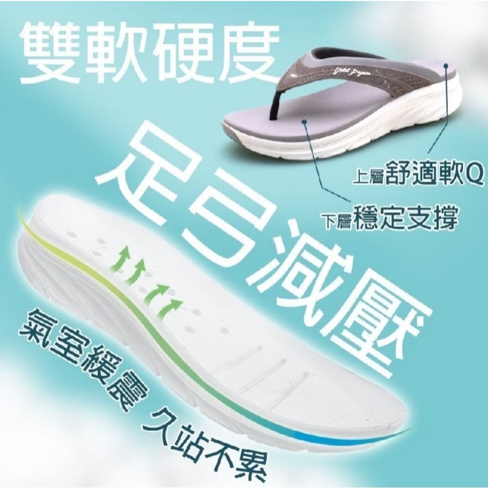 G.P涼拖鞋 高臺優雅夾腳拖 涼拖鞋 夾腳拖鞋 人字拖鞋 拖鞋女 厚底拖鞋 輕量拖鞋 平底拖鞋 室外拖鞋 G2270W-細節圖10