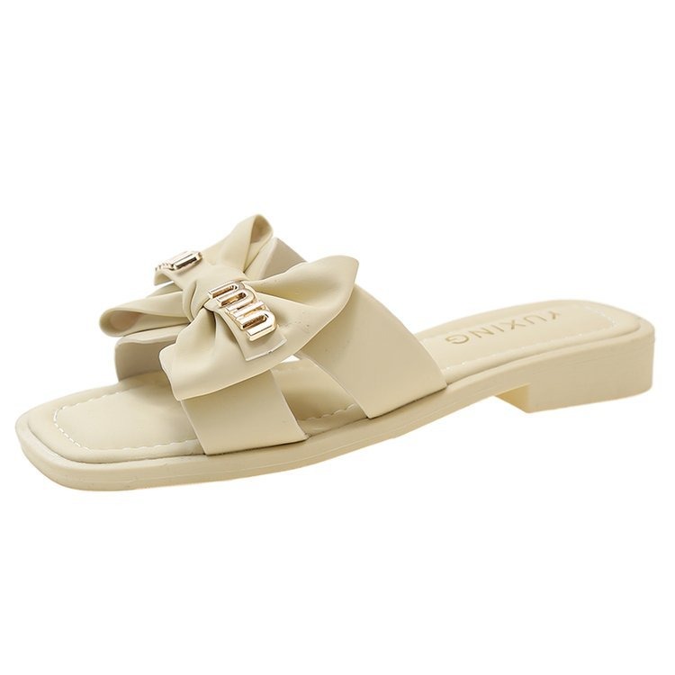 甜美立體蝴蝶結拖鞋 平底涼拖鞋 柔軟舒適拖鞋 輕便拖 一字拖鞋 防滑橡膠底 室內拖 海灘拖鞋 外穿拖鞋 G5425-規格圖7