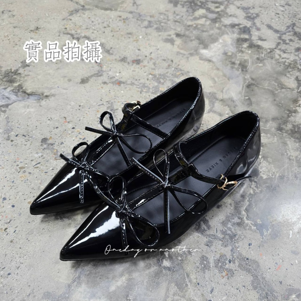 法式綁帶尖頭瑪莉珍鞋 漆皮低跟平底鞋 小香風氣質款 甜美復古女鞋 軟Q好走 約會通勤 百搭單鞋 5938-規格圖9