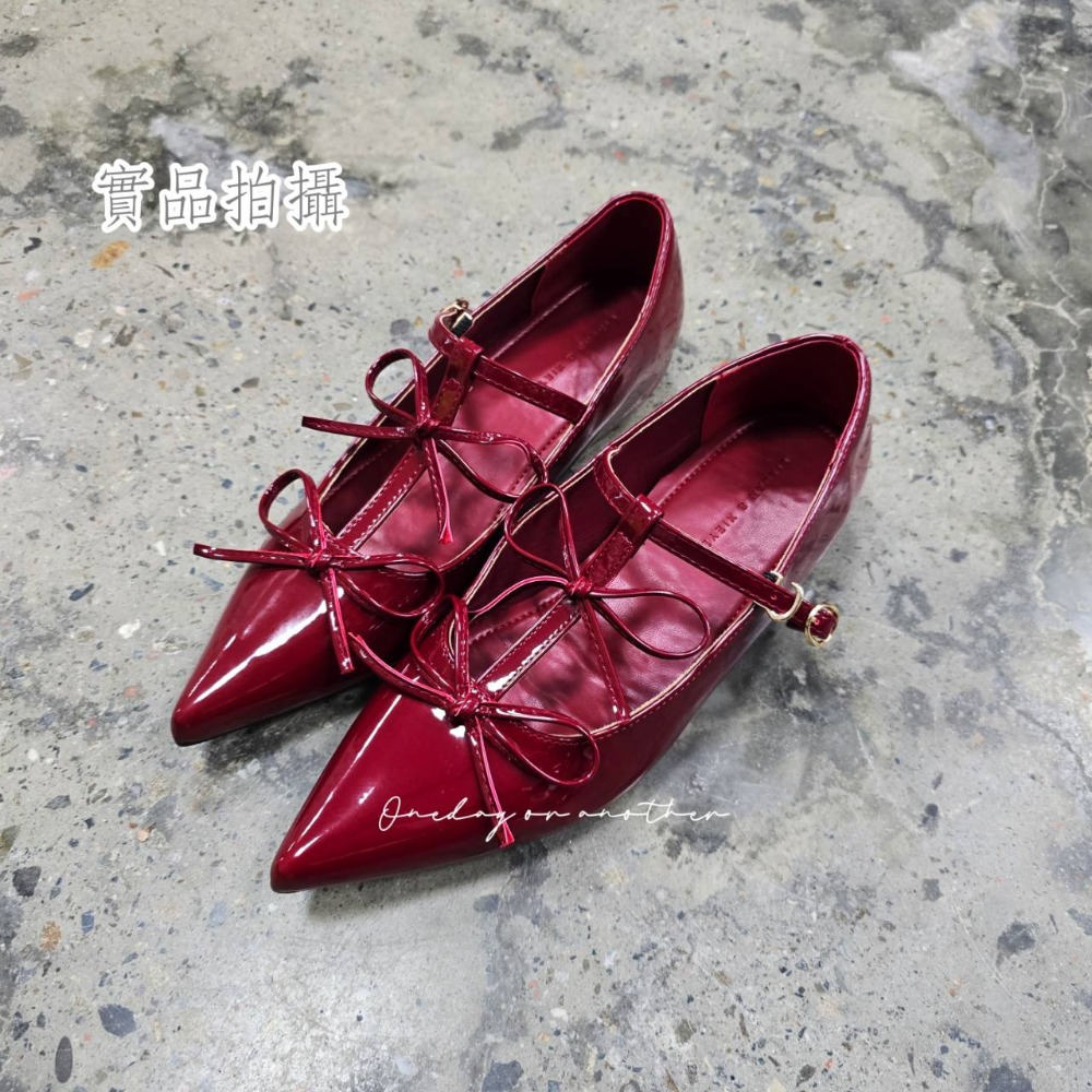 法式綁帶尖頭瑪莉珍鞋 漆皮低跟平底鞋 小香風氣質款 甜美復古女鞋 軟Q好走 約會通勤 百搭單鞋 5938-規格圖9