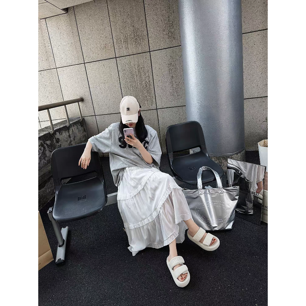 魔鬼氈厚底拖鞋 雙帶懶人涼鞋 韓版百搭休閒女鞋 軟底防滑增高 顯瘦外出居家沙灘拖鞋 時尚舒適必備 25519-細節圖7