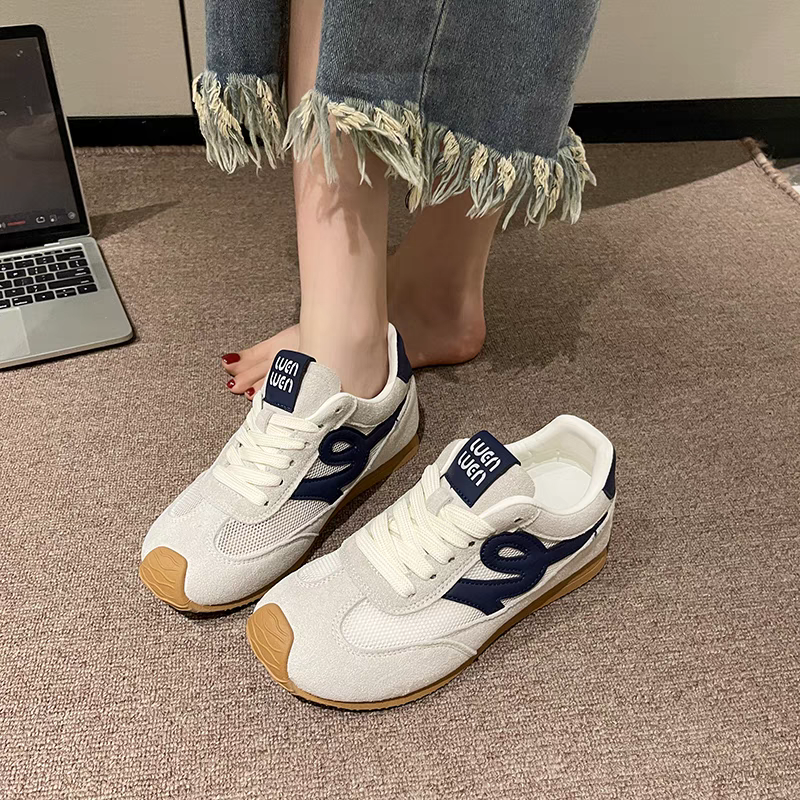 復古運動鞋 女生休閒鞋 拼色慢跑鞋 老爹鞋 軟底運動鞋 平底鞋 百搭女鞋 韓系穿搭 增高鞋 厚底鞋 網美鞋 G4477-細節圖5