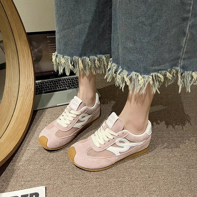 復古運動鞋 女生休閒鞋 拼色慢跑鞋 老爹鞋 軟底運動鞋 平底鞋 百搭女鞋 韓系穿搭 增高鞋 厚底鞋 網美鞋 G4477-細節圖6