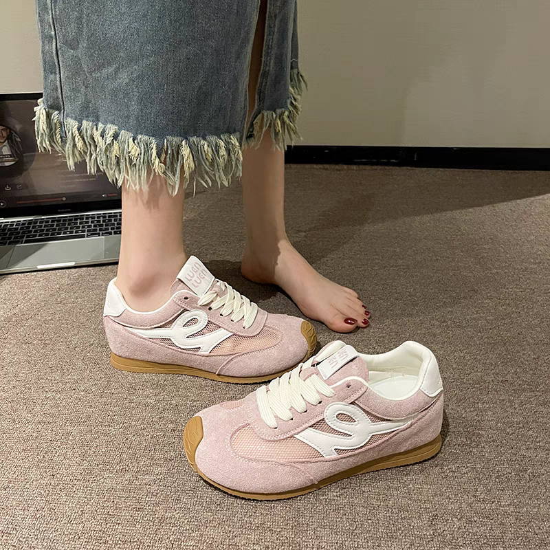 復古運動鞋 女生休閒鞋 拼色慢跑鞋 老爹鞋 軟底運動鞋 平底鞋 百搭女鞋 韓系穿搭 增高鞋 厚底鞋 網美鞋 G4477-細節圖7