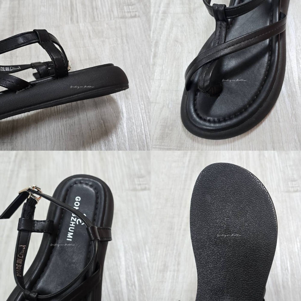 韓國東大門 厚底夾腳涼鞋 羅馬鞋 平底涼拖鞋 女生涼拖鞋 防滑涼拖鞋 舒適拖鞋 防滑橡膠底 海灘拖 輕便拖 517-細節圖10