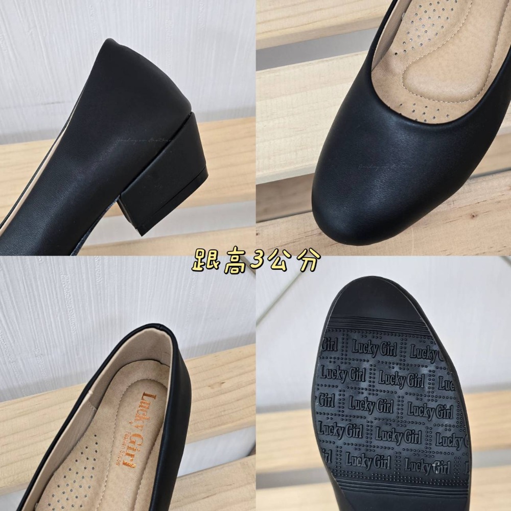 MIT台灣製 素面皮革高跟鞋 軟墊足弓可久站 OL面試鞋 黑色包鞋 低跟鞋 高跟鞋 跟上班鞋 包鞋 皮鞋 995 999-細節圖8