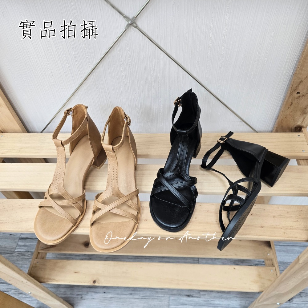 編織簍空金屬釦低跟涼鞋 復古交叉 百搭 魚骨涼鞋 羅馬涼鞋 平底 低跟 露趾 涼鞋 舒適軟Q底 休閒涼鞋 G2632-細節圖9