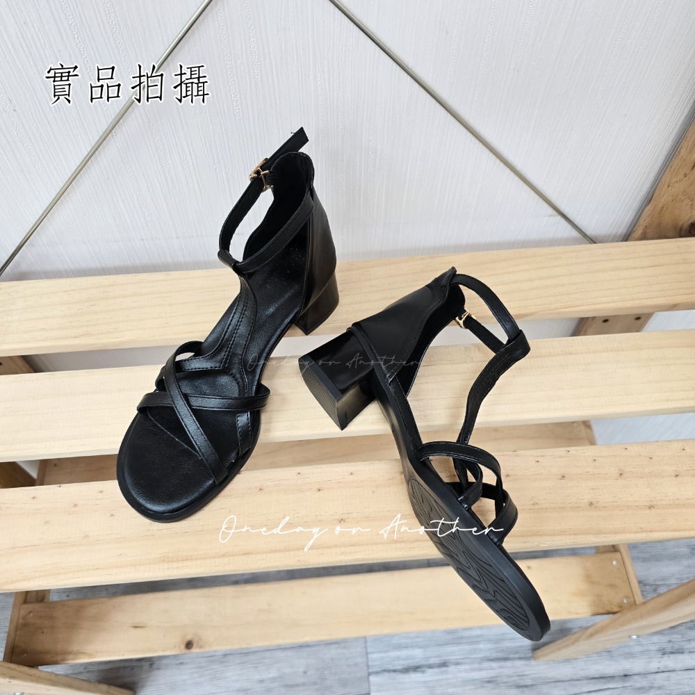 編織簍空金屬釦低跟涼鞋 復古交叉 百搭 魚骨涼鞋 羅馬涼鞋 平底 低跟 露趾 涼鞋 舒適軟Q底 休閒涼鞋 G2632-規格圖11