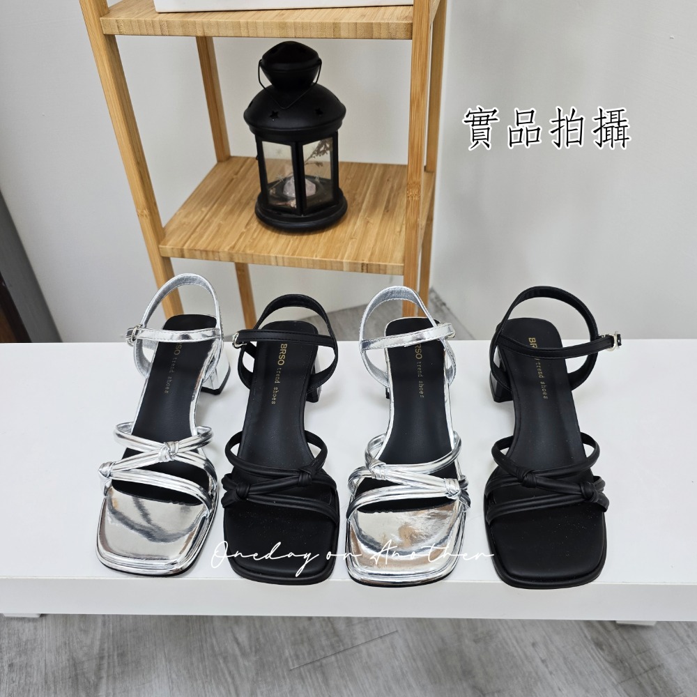 多線條低跟涼鞋 一字 細帶 方頭 低跟涼鞋 舒適軟Q底 韓版 休閒涼鞋 跟鞋 粗跟涼鞋 羅馬涼鞋 涼鞋 女鞋 2583-細節圖10