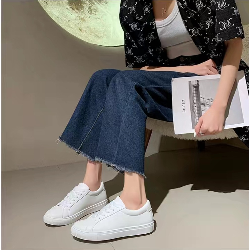 復古圓頭休閒鞋 防潑水鞋 女鞋 小白鞋 全白鞋 運動休閒鞋 厚底鞋 休閒鞋 平底鞋 皮面小皮鞋 女鞋 綁帶小白鞋Y209-細節圖2