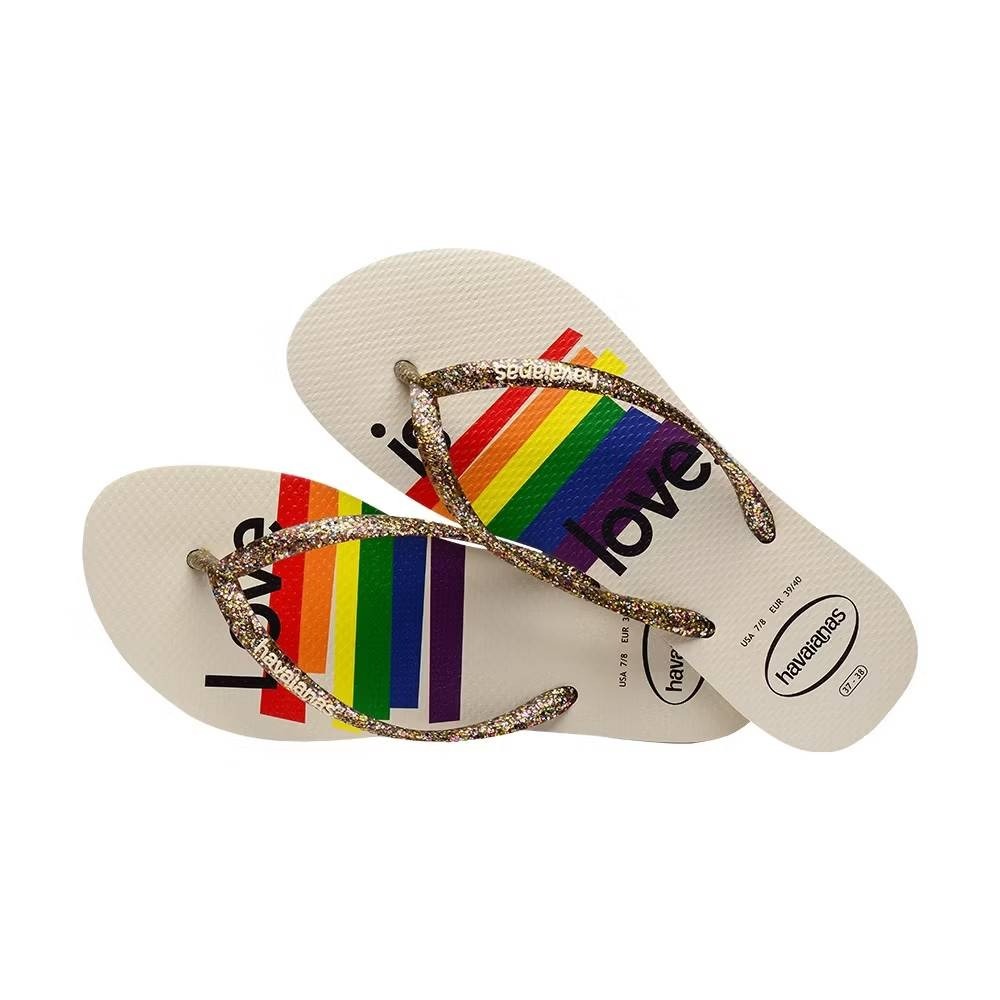 havaianas 拖鞋 人字拖 彩虹拖鞋 愛是愛 限量拖鞋 夏日拖鞋 沙灘拖鞋 情侶拖鞋 4147797-0121U-規格圖4