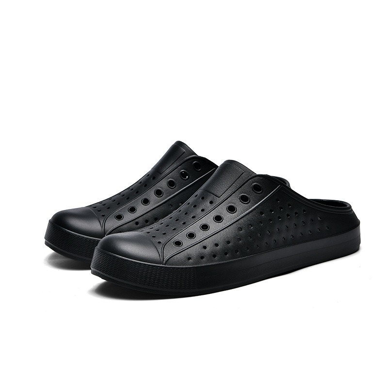 大尺碼45 防水洞洞鞋 輕量休閒 沙灘鞋 透氣情侶鞋 拖鞋 包頭鞋 情侶鞋 透氣涼鞋 防滑防水 休閒鞋 大尺碼QQ570-規格圖10