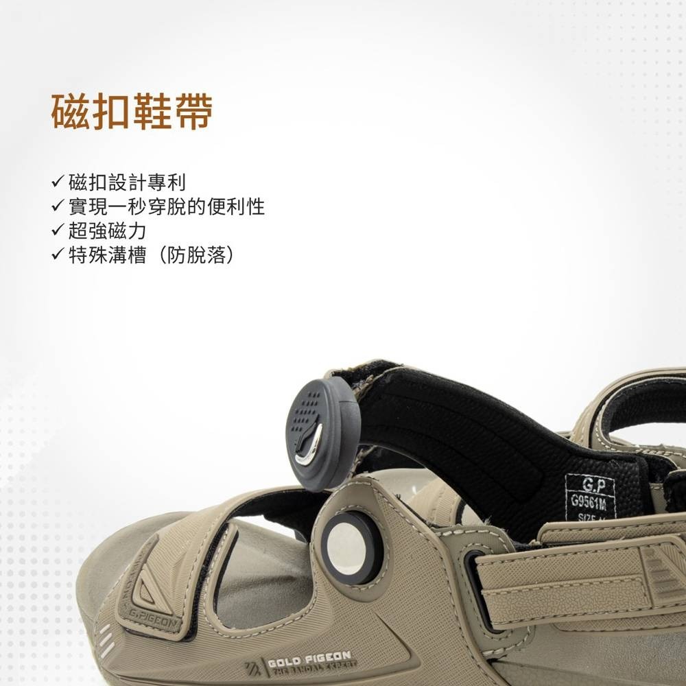 GP涼拖鞋 防水涼鞋 男女情侶涼鞋 涼拖鞋 防滑止滑 夏日玩水 防水涼鞋 排水涼鞋 阿亮代言 磁釦涼鞋 G9561M-細節圖7