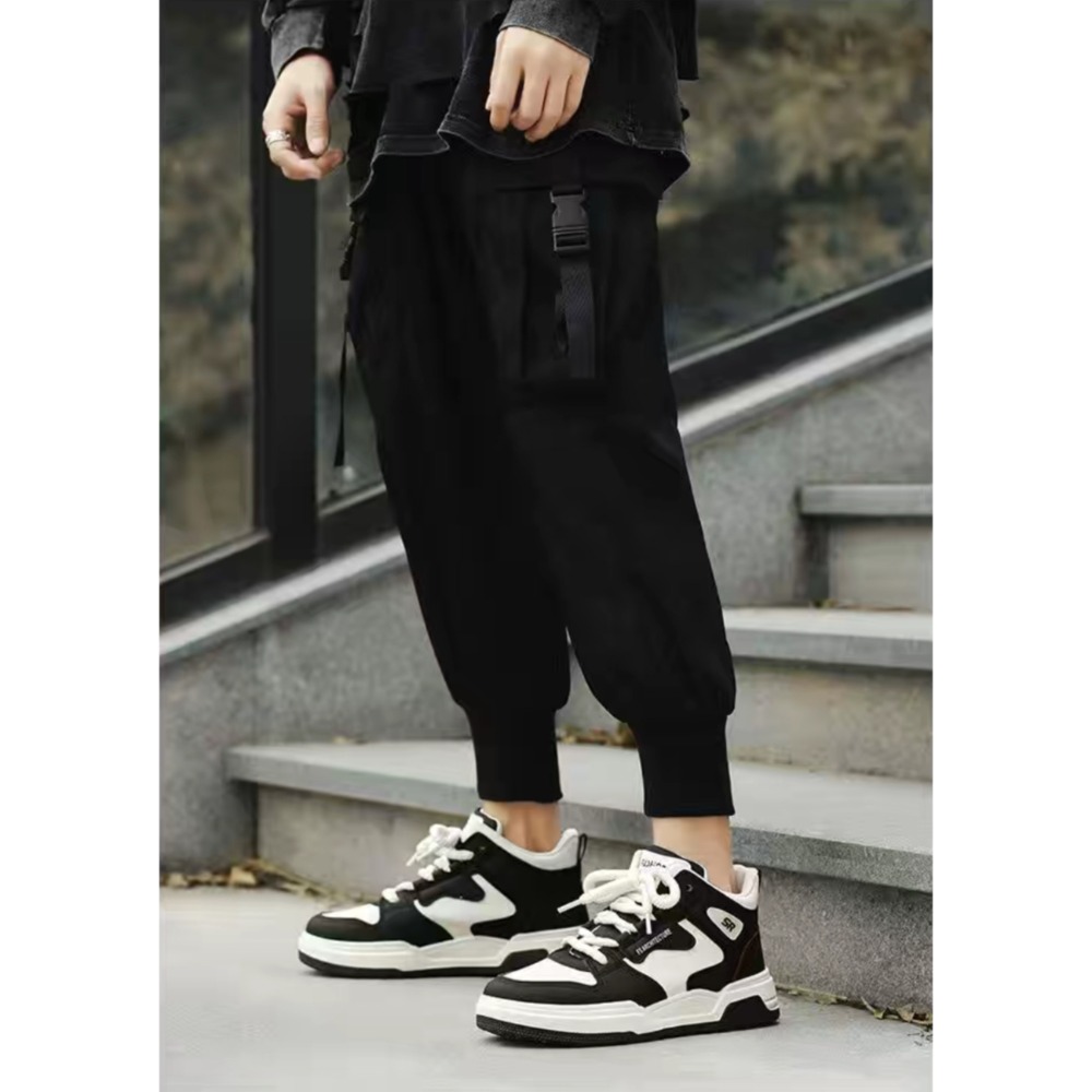 大尺碼40-44 高筒鞋 高幫籃球鞋 大尺碼運動鞋 男鞋 運動鞋 休閒鞋 板鞋 韓版潮流 跑步鞋 防滑慢跑鞋 HL886-細節圖3