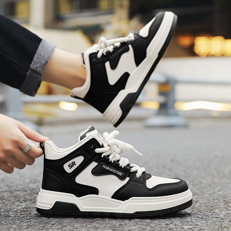 大尺碼40-44 高筒鞋 高幫籃球鞋 大尺碼運動鞋 男鞋 運動鞋 休閒鞋 板鞋 韓版潮流 跑步鞋 防滑慢跑鞋 HL886-細節圖6