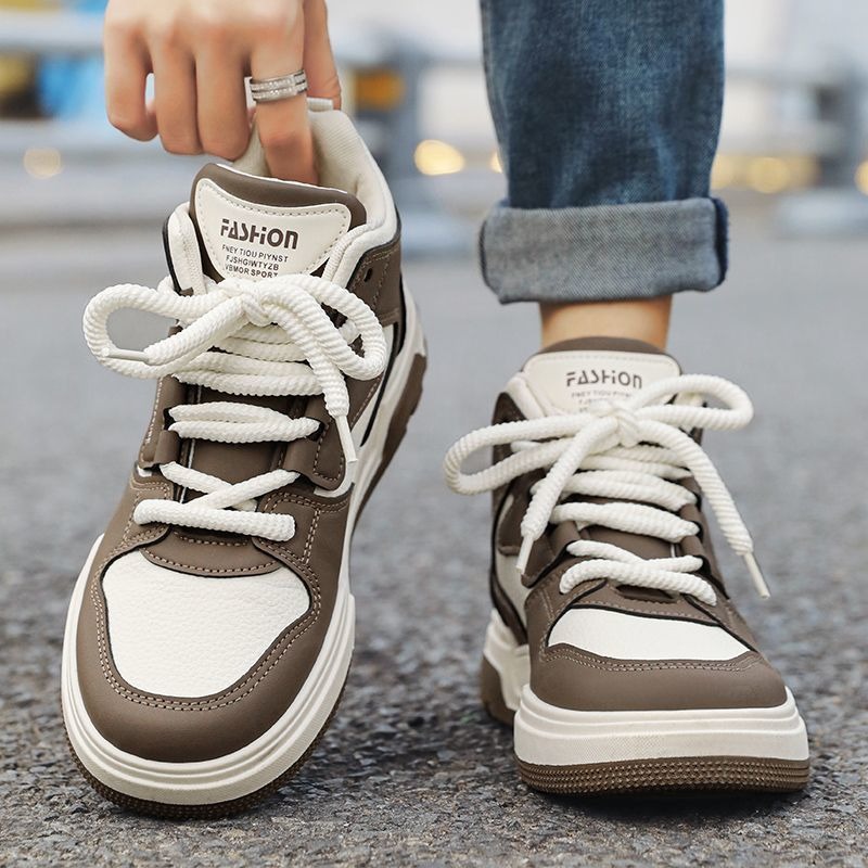 大尺碼40-44 高筒鞋 高幫籃球鞋 大尺碼運動鞋 男鞋 運動鞋 休閒鞋 板鞋 韓版潮流 跑步鞋 防滑慢跑鞋 HL886-細節圖7