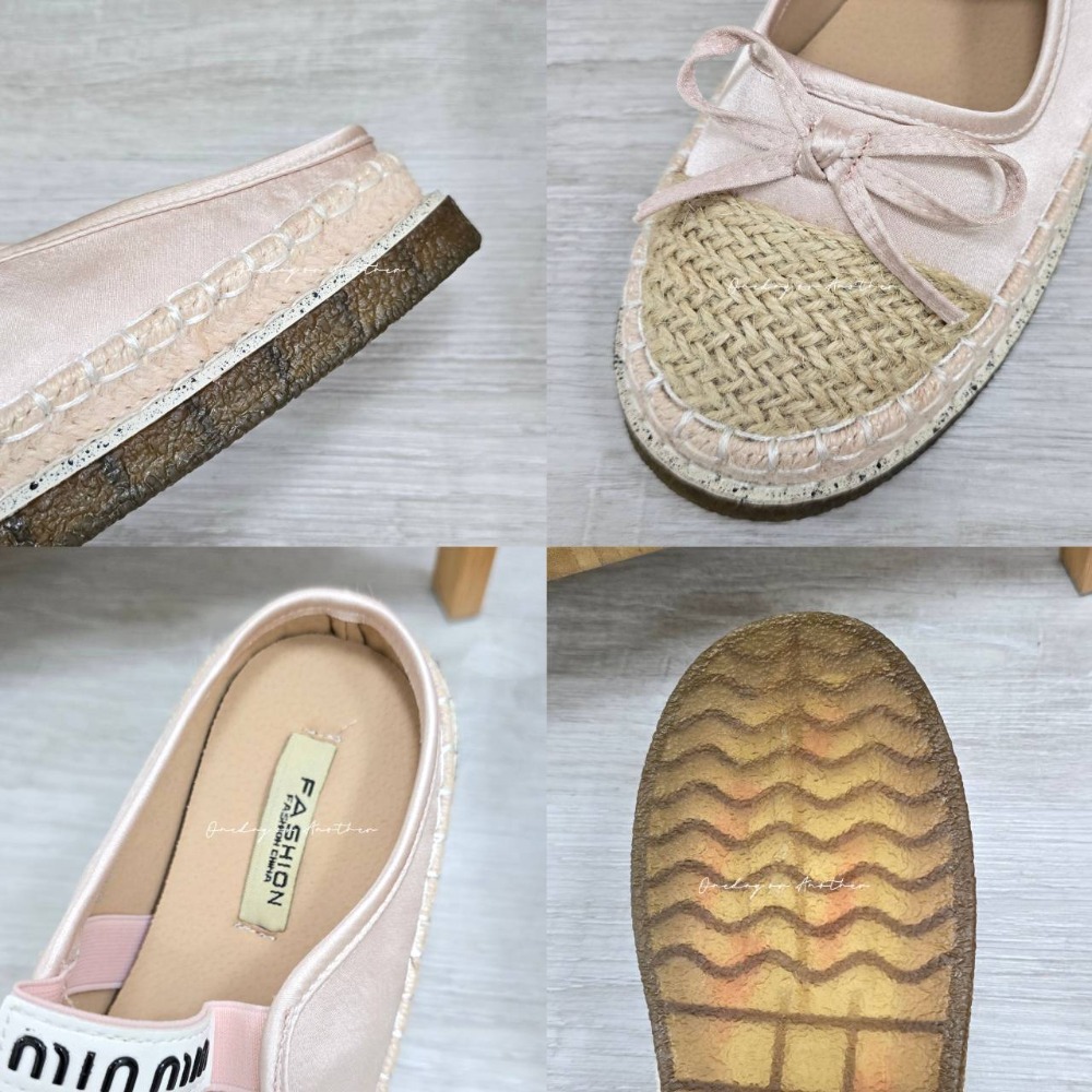 質感草編蝴蝶結涼鞋 厚底休閒鞋 女生防滑半拖鞋 甜美可愛穆勒鞋 夏季百搭懶人鞋 ins風休閒女鞋 透氣好穿舒適鞋5698-細節圖11