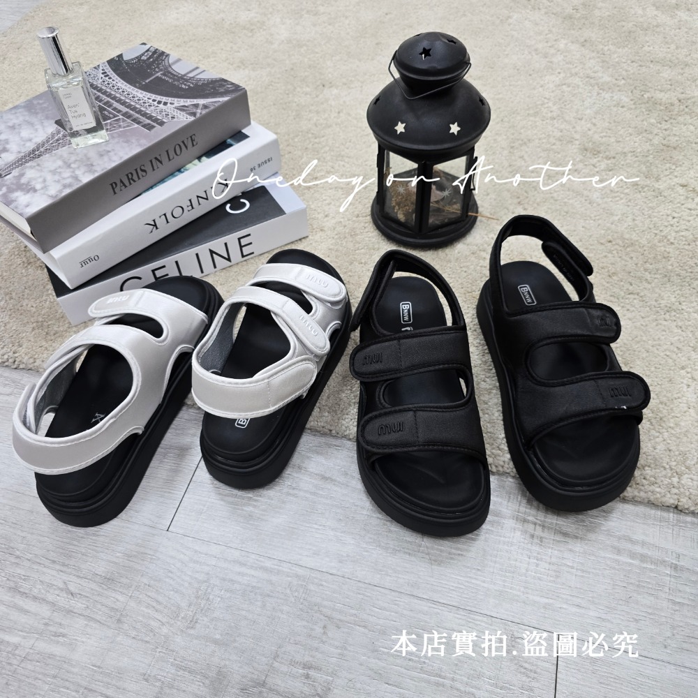 爆款厚底魔鬼氈涼鞋 女神百搭休閒鞋 夏季增高運動涼鞋 韓系潮流學生鞋 舒適防滑懶人鞋 戶外休閒涼鞋 女生必備 T8520-細節圖10