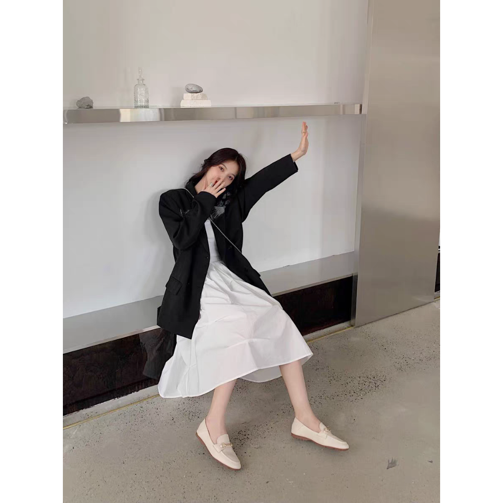 大尺碼36-43 韓國東大門 超軟Q皮革 氣墊底 豆豆鞋 休閒鞋 餅乾鞋 樂福鞋 小皮鞋 輕便鞋 娃娃鞋 G1206-細節圖5