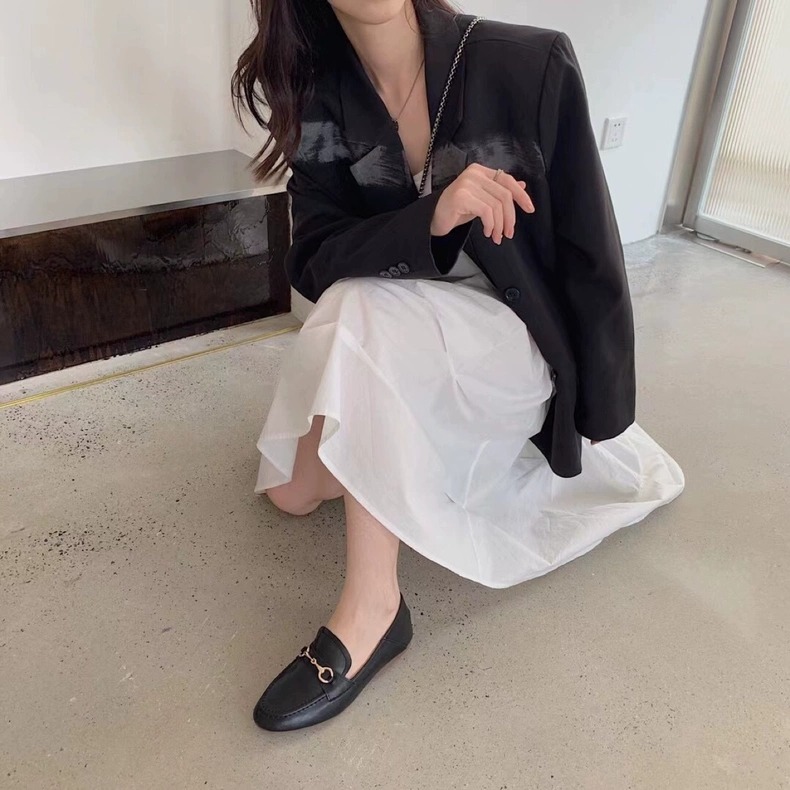 大尺碼36-43 韓國東大門 超軟Q皮革 氣墊底 豆豆鞋 休閒鞋 餅乾鞋 樂福鞋 小皮鞋 輕便鞋 娃娃鞋 G1206-細節圖7