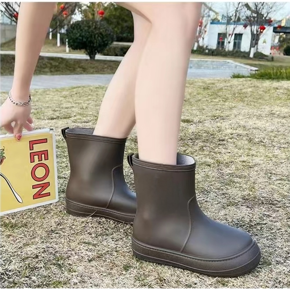 大尺碼 短筒雨靴 防水雨鞋 中筒靴子 短雨鞋 女鞋 鞋子 靴子 女生雨鞋 防水 雨靴 中筒雨鞋 防水靴 防滑QQ1658-細節圖6