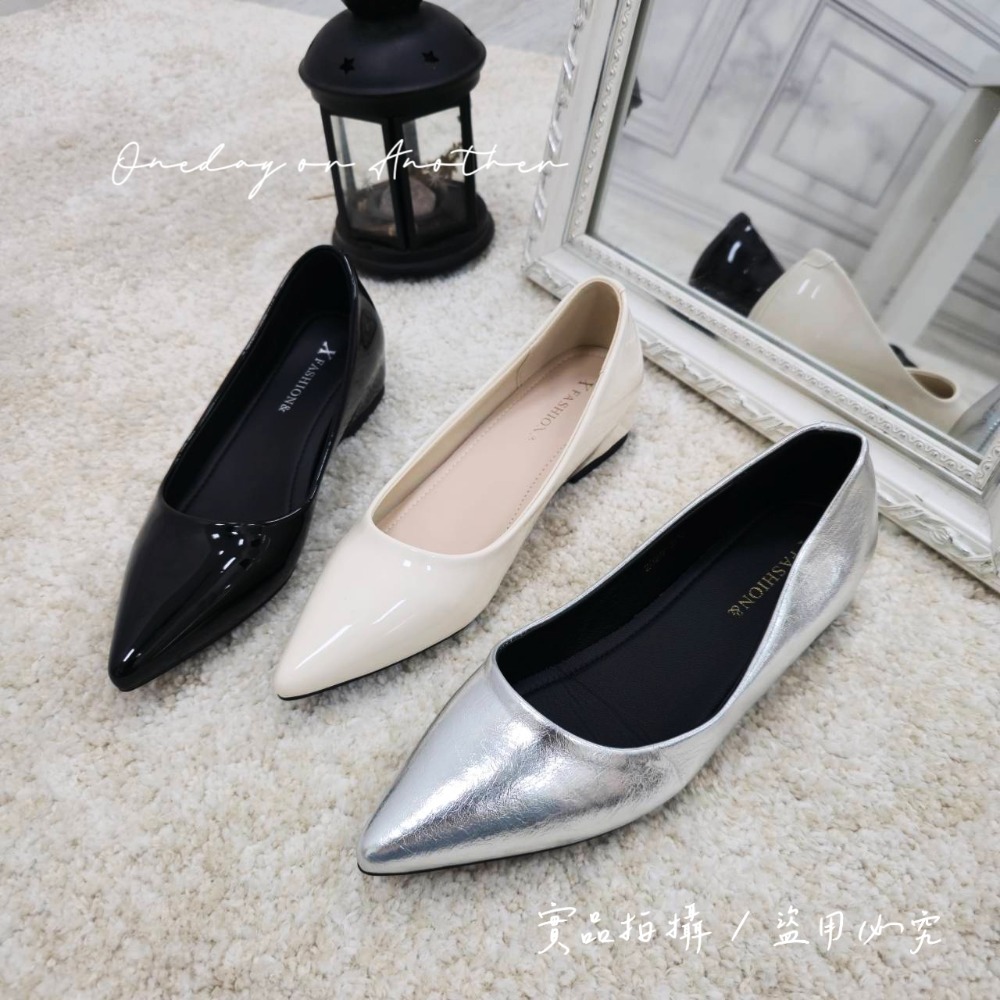 素面尖頭低跟包鞋 娃娃鞋 包鞋 通勤鞋 休閒鞋 樂福鞋 尖頭低跟 櫃姐 OL上班 舒適 豆豆鞋 工作鞋 面試鞋 510-細節圖11