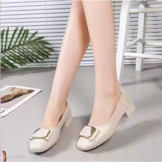 超軟Q防滑效果佳 粗跟包鞋 低跟鞋 低跟包鞋 粗跟鞋 粗跟包鞋 上班鞋 面試鞋 包鞋 方頭低跟鞋 防磨腳設計 25097-細節圖4