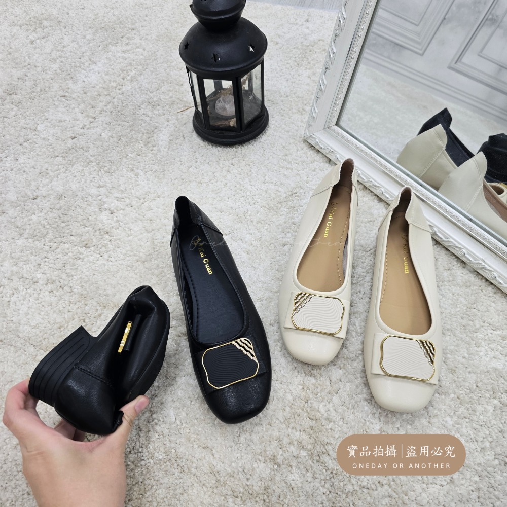 超軟Q防滑效果佳 粗跟包鞋 低跟鞋 低跟包鞋 粗跟鞋 粗跟包鞋 上班鞋 面試鞋 包鞋 方頭低跟鞋 防磨腳設計 25097-細節圖10