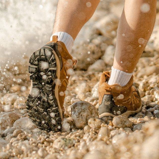 G.P 啟蒙男款高筒防水登山休閒鞋 戶外登山鞋 防水防滑透氣 大碼戶外運動鞋 高幫防水登山爬山踏青鞋男鞋攀岩P8873M-細節圖6