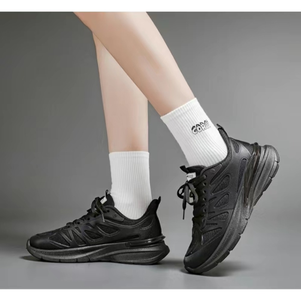 久穿久站不累腳 大尺碼44 女鞋 運動鞋 跑鞋 減震布鞋 休閒運動鞋 網面超輕 防滑 輕便透氣 時尚韓版 F8825M-細節圖2